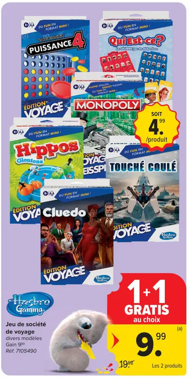 Offre: Jeu de société de voyage