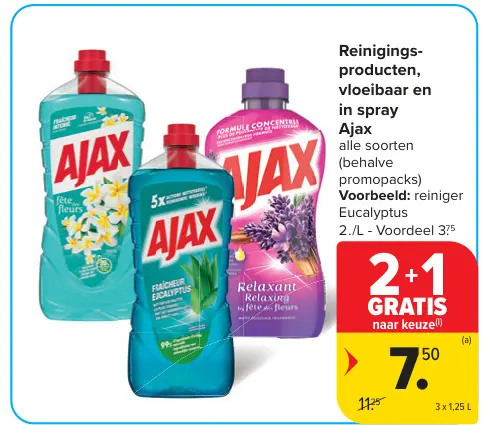 Promotie: Reinigingsproducten, vloeibaar en in spray