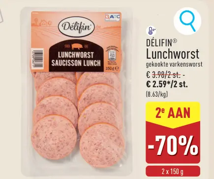 Promotie: Lunchworst