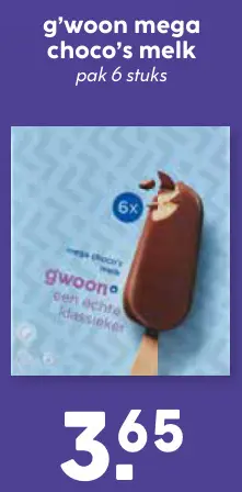 Aanbieding: Mega choco's melk