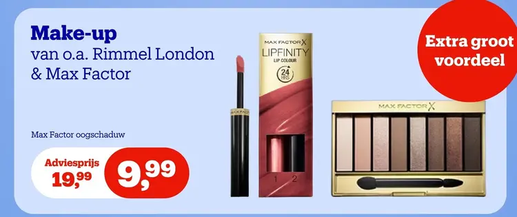 Promotie: Make-up van o.a. Rimmel London & Max Factor -