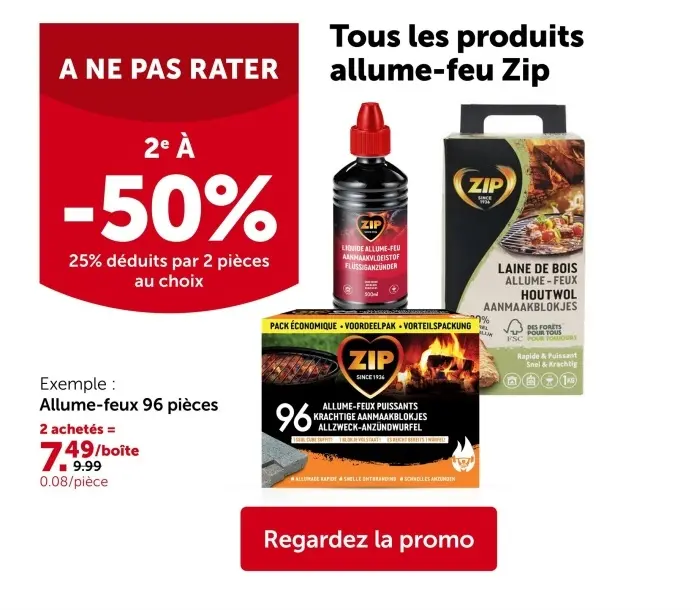 Offre: Tous les produits allume-feu