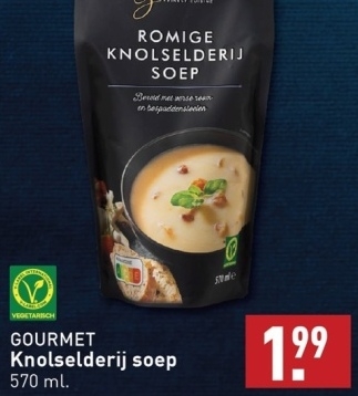 Aanbieding: GOURMET Knolselderij soep