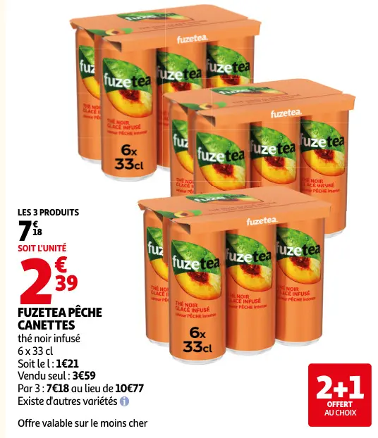 Offre: Fuzetea pêche canettes