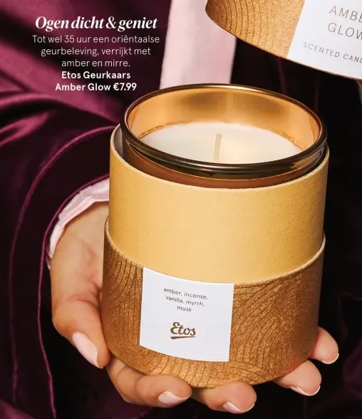 Aanbieding: Geurkaars Amber Glow