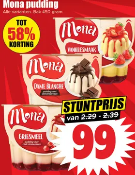 Aanbieding: Mona pudding