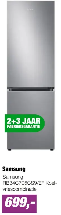 Aanbieding: Samsung RB34C705CS9/EF Koel-vriescombinatie