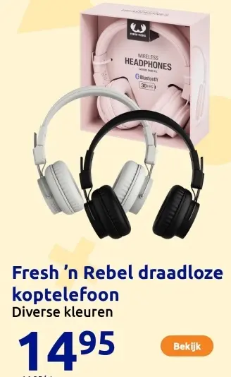 Aanbieding: Fresh 'n Rebel draadloze koptelefoon