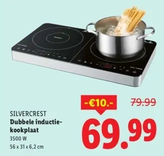 Aanbieding: Dubbele inductie-kookplaat