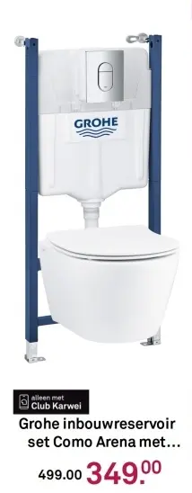 Aanbieding: Inbouwreservoir set Como Arena