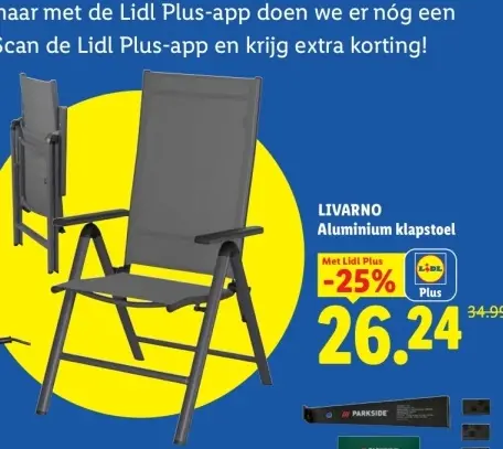 Aanbieding: Aluminium klapstoel