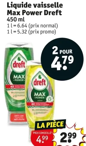 Offre: Liquide Vaisselle Max Power