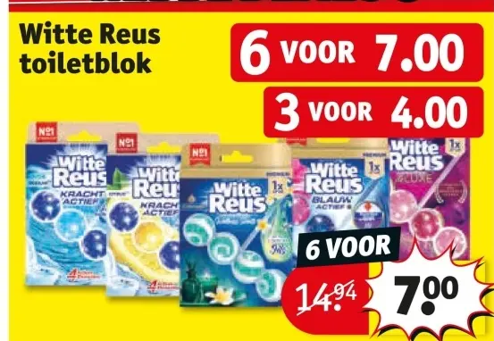 Aanbieding: Witte Reus toiletblok