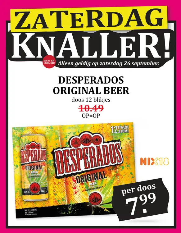 Aanbieding: Desperados original beer