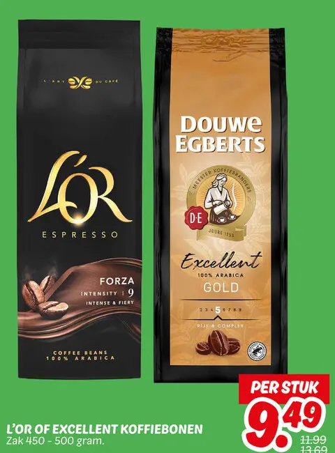 Aanbieding: L'or of excellent koffiebonen