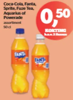 Promotie: Coca-Cola, Fanta, Sprite, Fuze Tea, Aquarius of Powerade