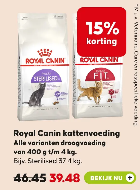 Aanbieding: Royal Canin kattenvoeding