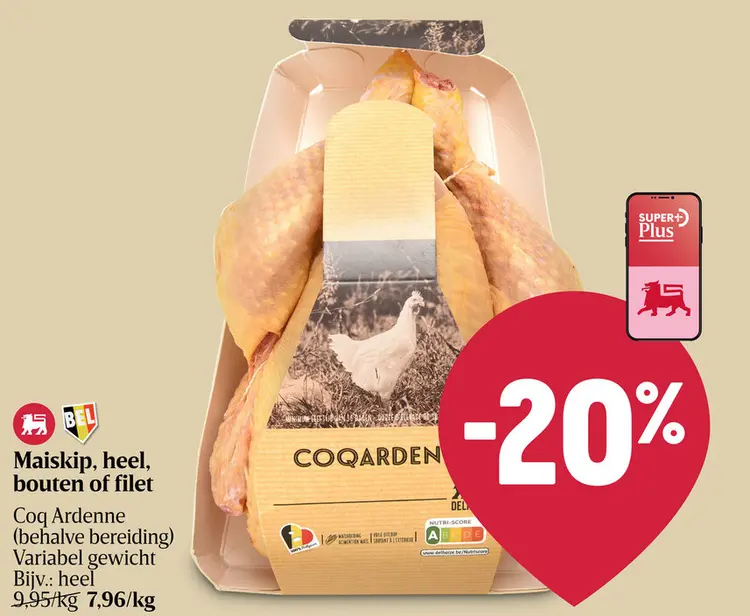 Promotie: Maiskip, heel, bouten of filet