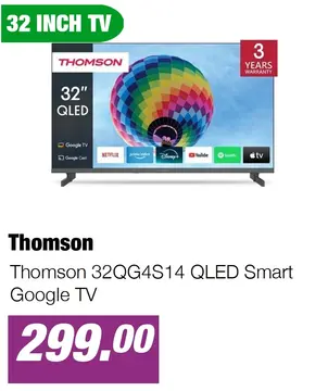Aanbieding: Thomson 32QG4S14 QLED Smart Google TV