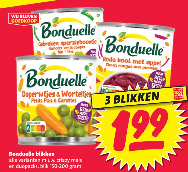 Aanbieding: Bonduelle blikken