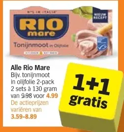 Aanbieding: Rio Mare Tonijnmoot in Olijfolie