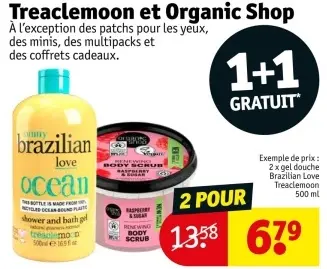 Offre: Treaclemoon et Organic Shop
