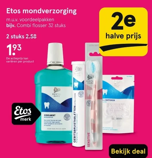 Aanbieding: Etos mondverzorging