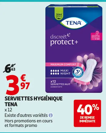 Offre: Serviettes hygiénique