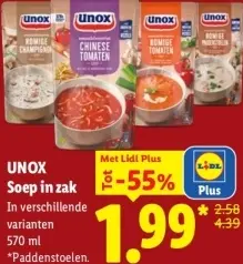 Aanbieding: Soep in zak