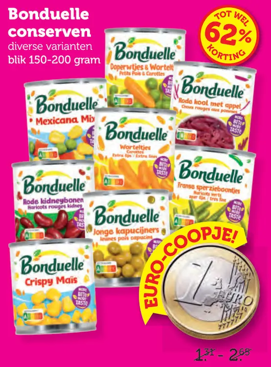 Aanbieding: Bonduelle conserven