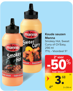 Aanbieding: Koude sauzen Manna