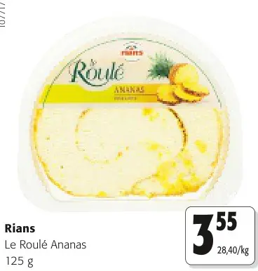 Offre: Le Roulé Ananas