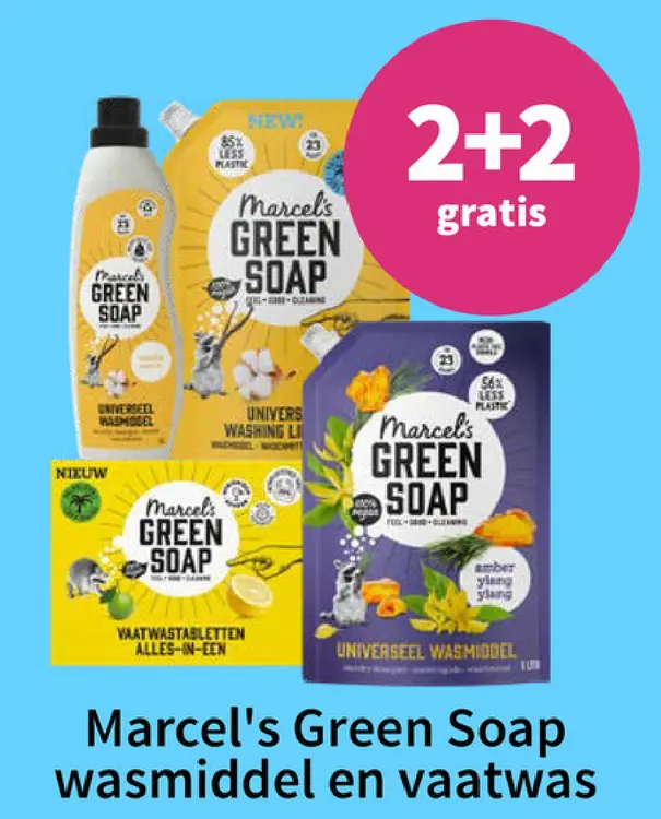 Promotie: Green Soap wasmiddel en vaatwas