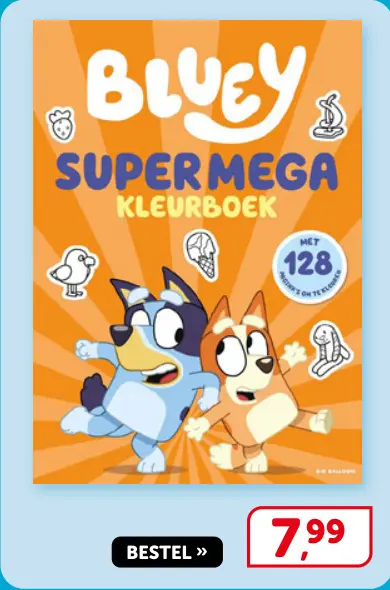 Promotie: Bluey Super Mega Kleurboek