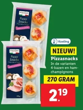 Aanbieding: Pizzasnacks