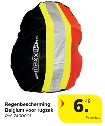 Offre: Regenbescherming Belgium voor rugzak