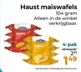 Aanbieding: maiswafels
