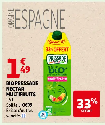 Offre: Nectar multifruits