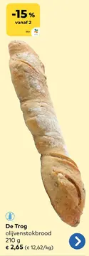 Aanbieding: De Trog olijvenstokbrood