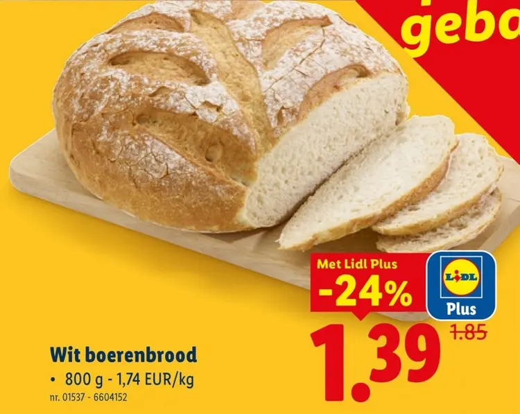 Promotie: Wit boerenbrood