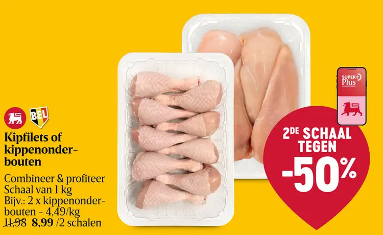 Aanbieding: Kipfilets of kippenonderbouten