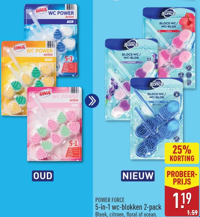 Aanbieding: 5-in-1 wc-blokken 2-pack