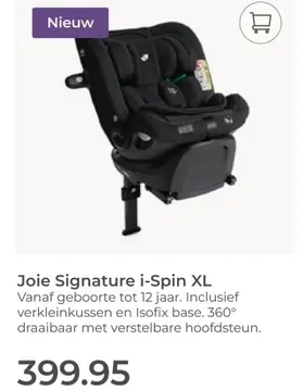 Aanbieding: Joie Signature i-Spin XL