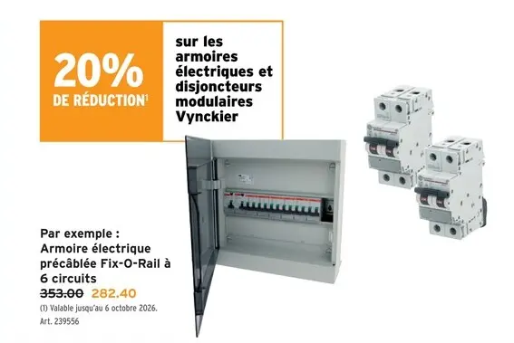Offre: Armoire électrique précâblée Fix-O-Rail
