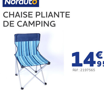 Offre: Chaise pliante de camping norauto