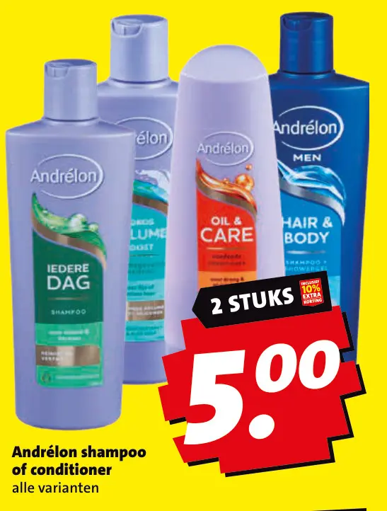 Aanbieding: Andrélon shampoo of conditioner