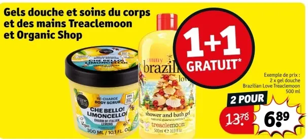 Offre: Gels douche et soins du corps et des mains