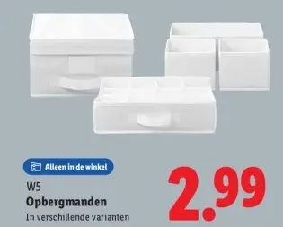 Aanbieding: Opbergmanden