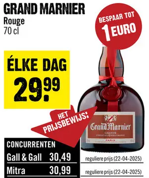 Aanbieding: Grand Marnier Rouge 70 cl