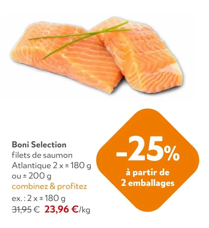 Offre: filets de saumon Atlantique